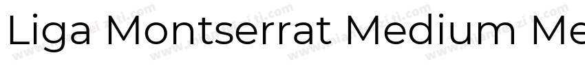 Liga Montserrat Medium Medium字体转换